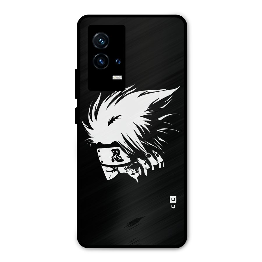Kakashi Hatake Black Metal Back Case for iQOO 9 5G