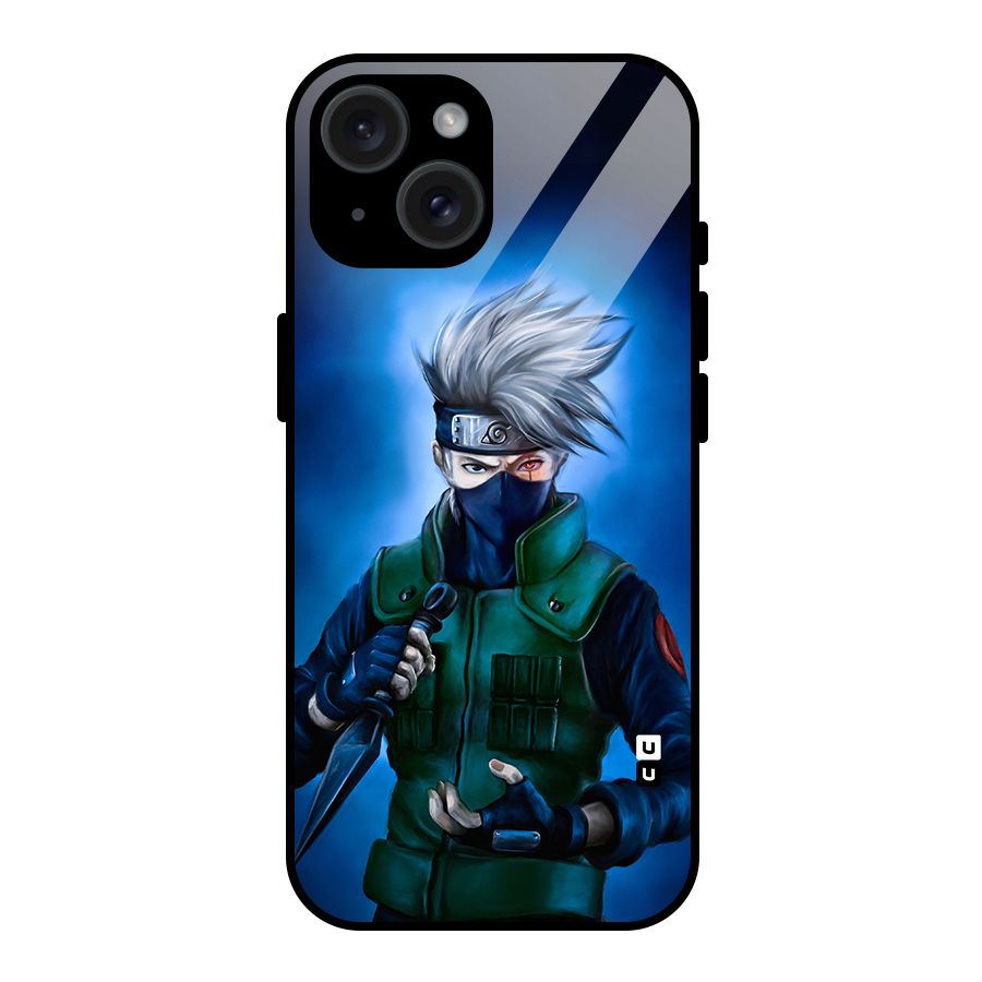 Kakashi Hatake Glass Back Case for iPhone 15