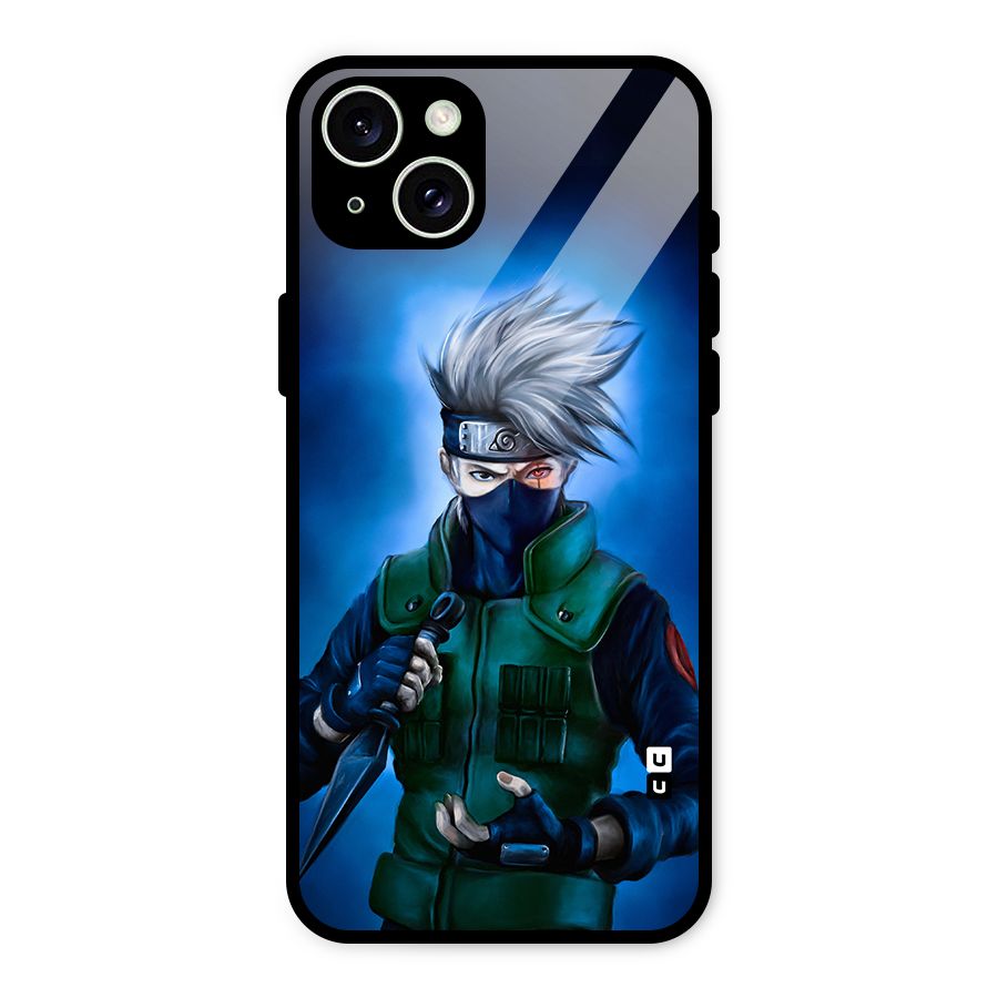 Kakashi Hatake Glass Back Case for iPhone 15 Plus