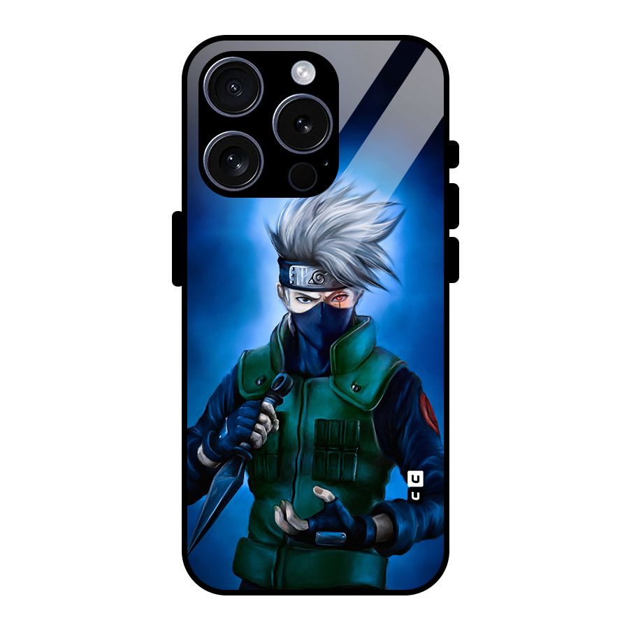 Kakashi Hatake Glass Back Case for iPhone 15 Pro
