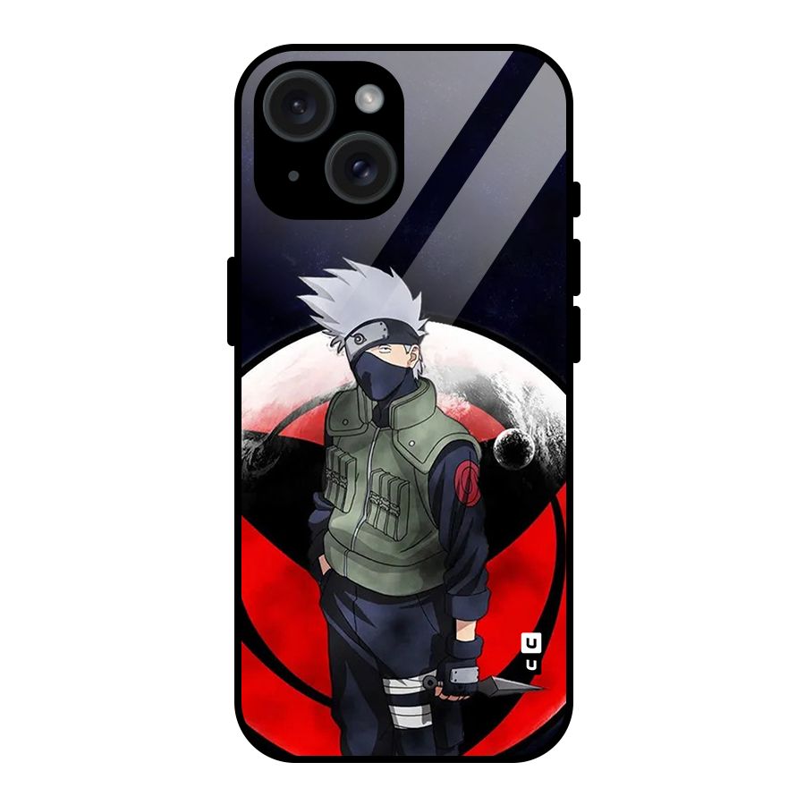 Kakashi Hatake Knife Glass Back Case for iPhone 15