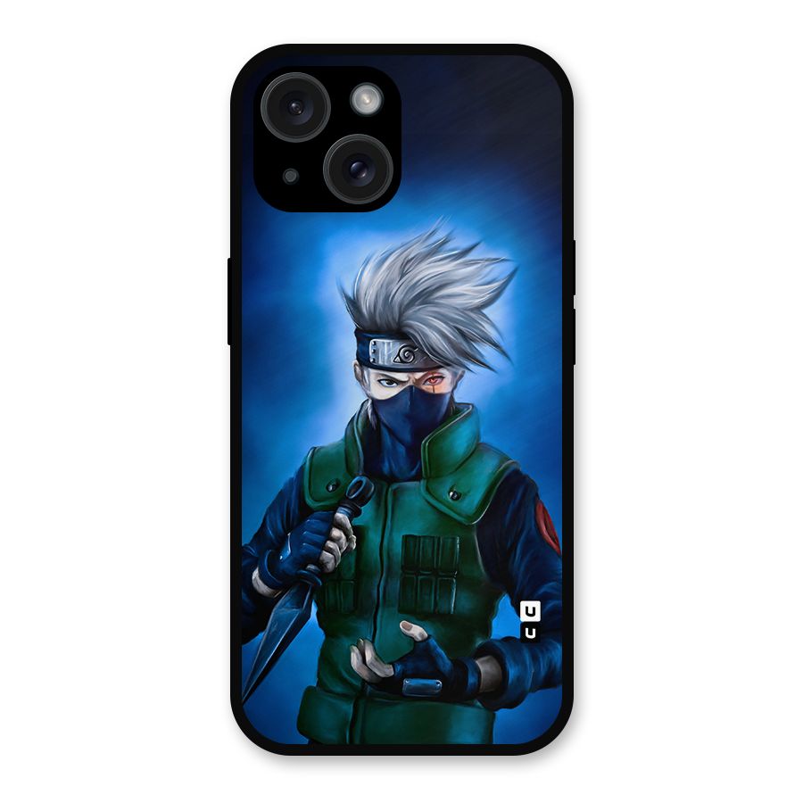 Kakashi Hatake Metal Back Case for iPhone 15