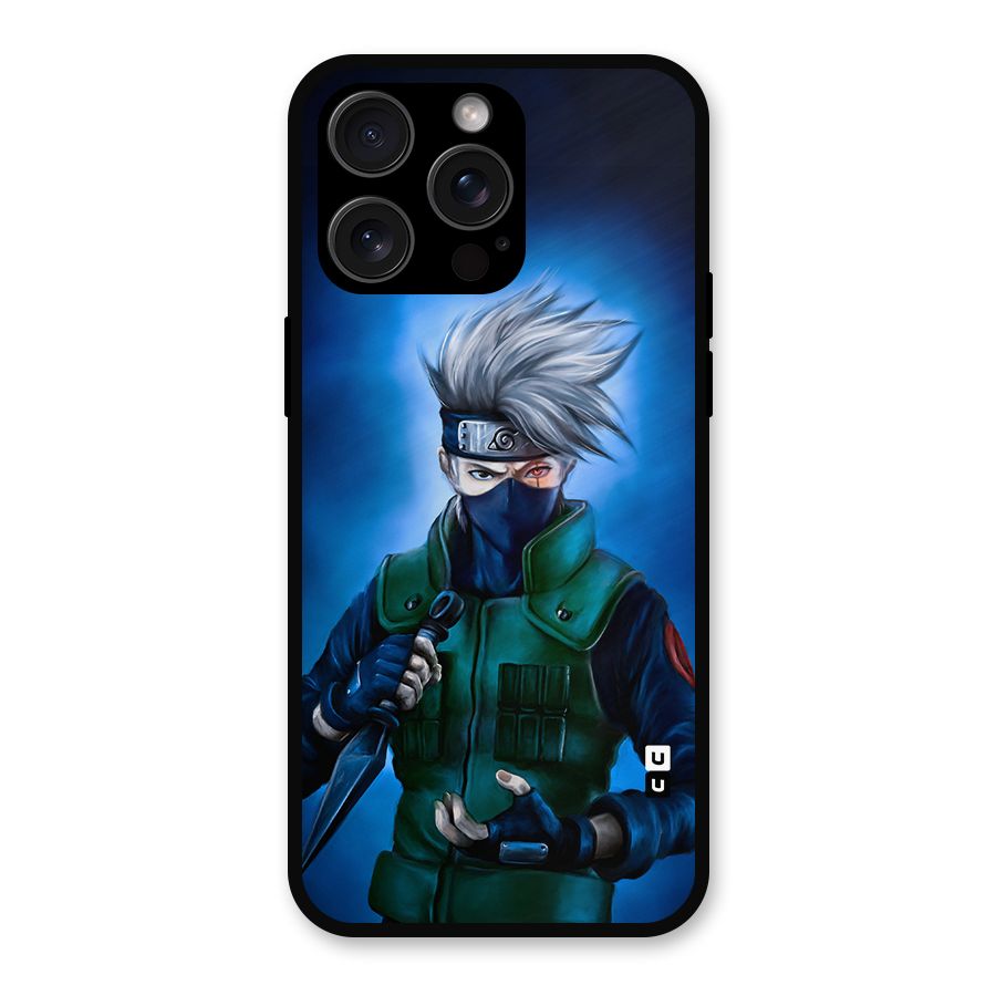 Kakashi Hatake Metal Back Case for iPhone 15 Pro Max