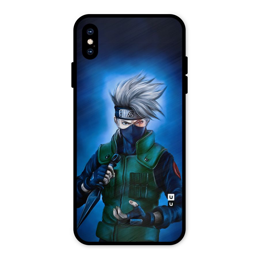 Kakashi Hatake Metal Back Case for iPhone XS Max