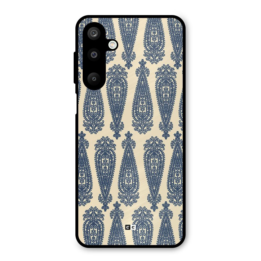 Kalamkari Design Metal Back Case for Galaxy M16