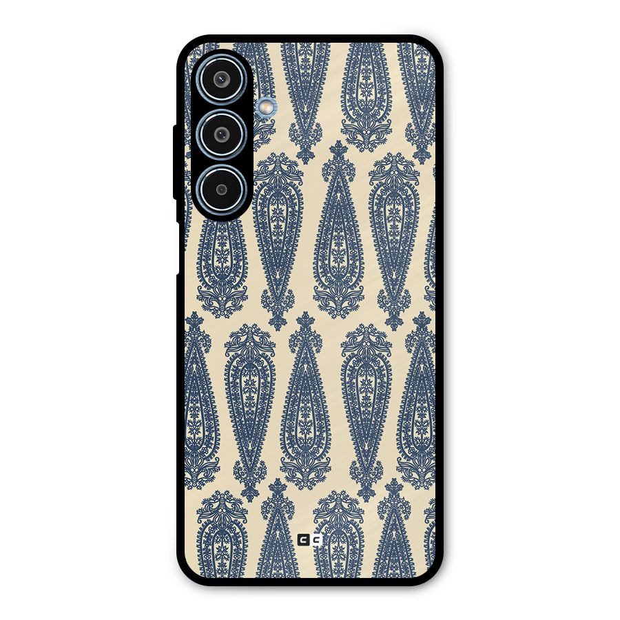 Kalamkari Design Metal Back Case for Galaxy M35