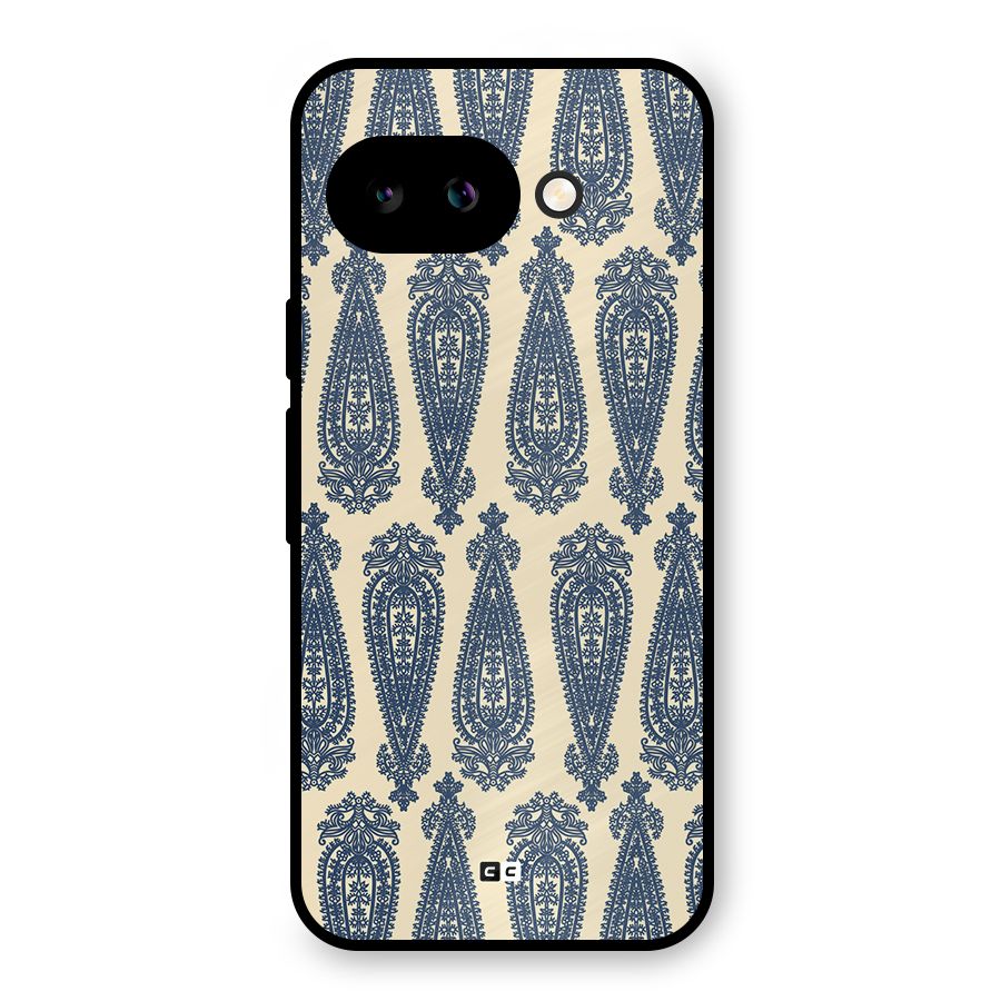Kalamkari Design Metal Back Case for Google Pixel 9a