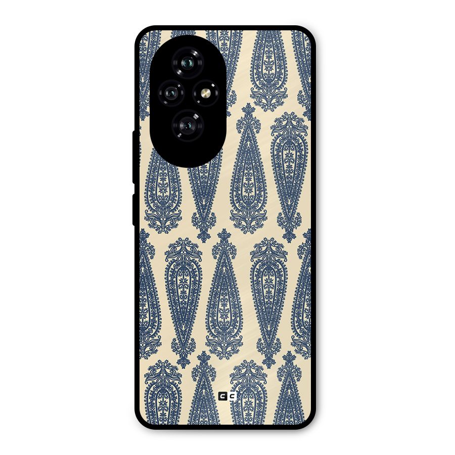 Kalamkari Design Metal Back Case for Honor 200