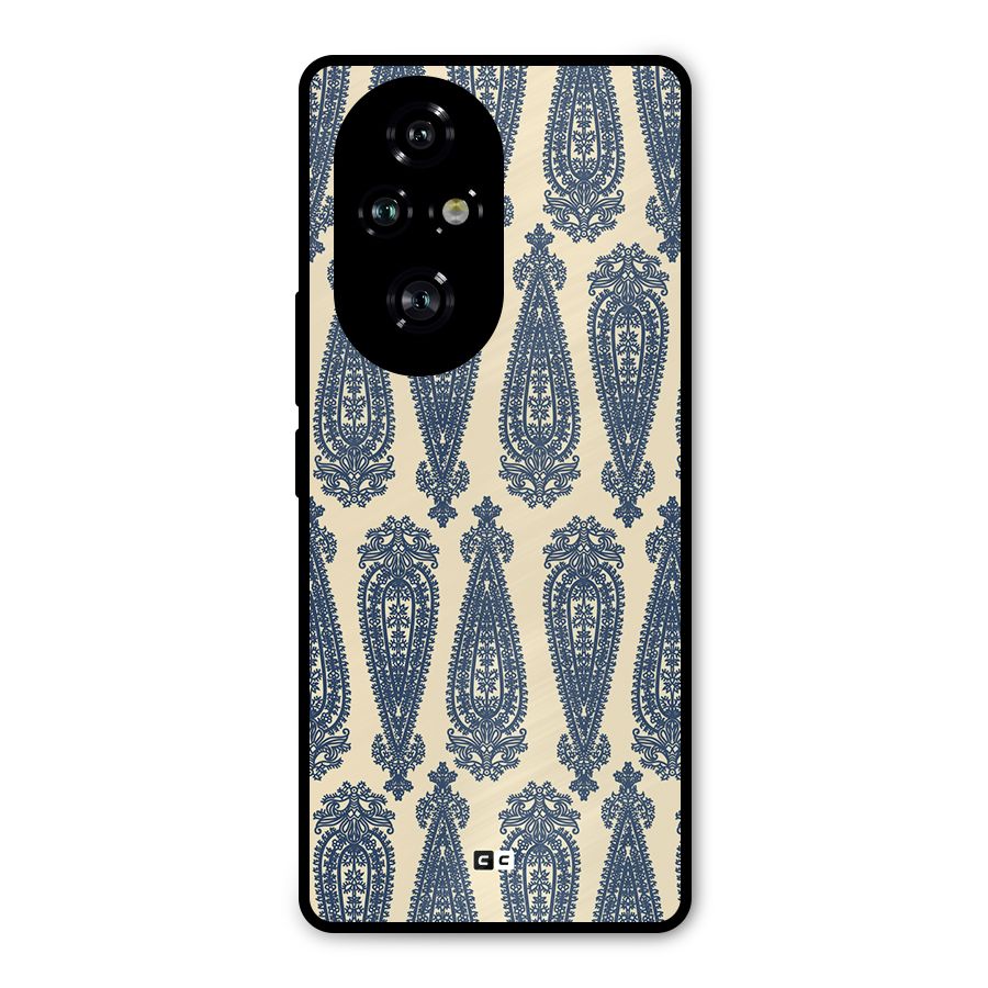 Kalamkari Design Metal Back Case for Honor 200 Pro