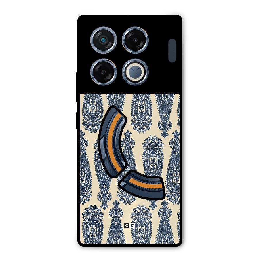 Kalamkari Design Metal Back Case for Infinix GT 20 Pro