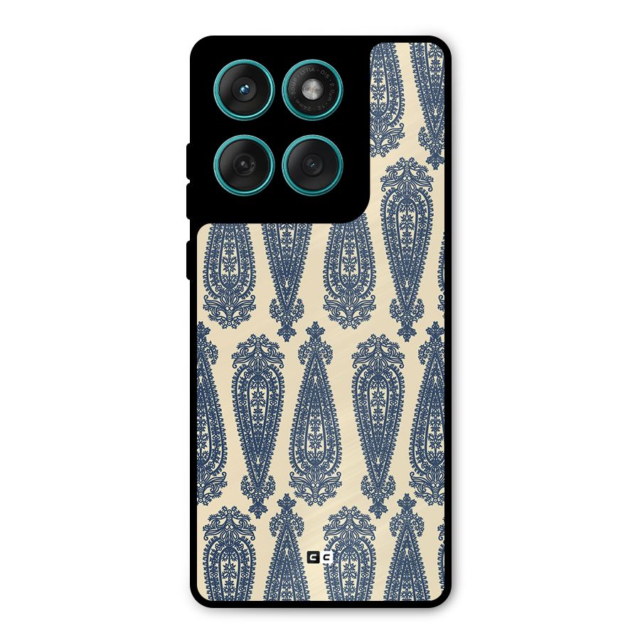 Kalamkari Design Metal Back Case for Motorola Edge 60 Fusion