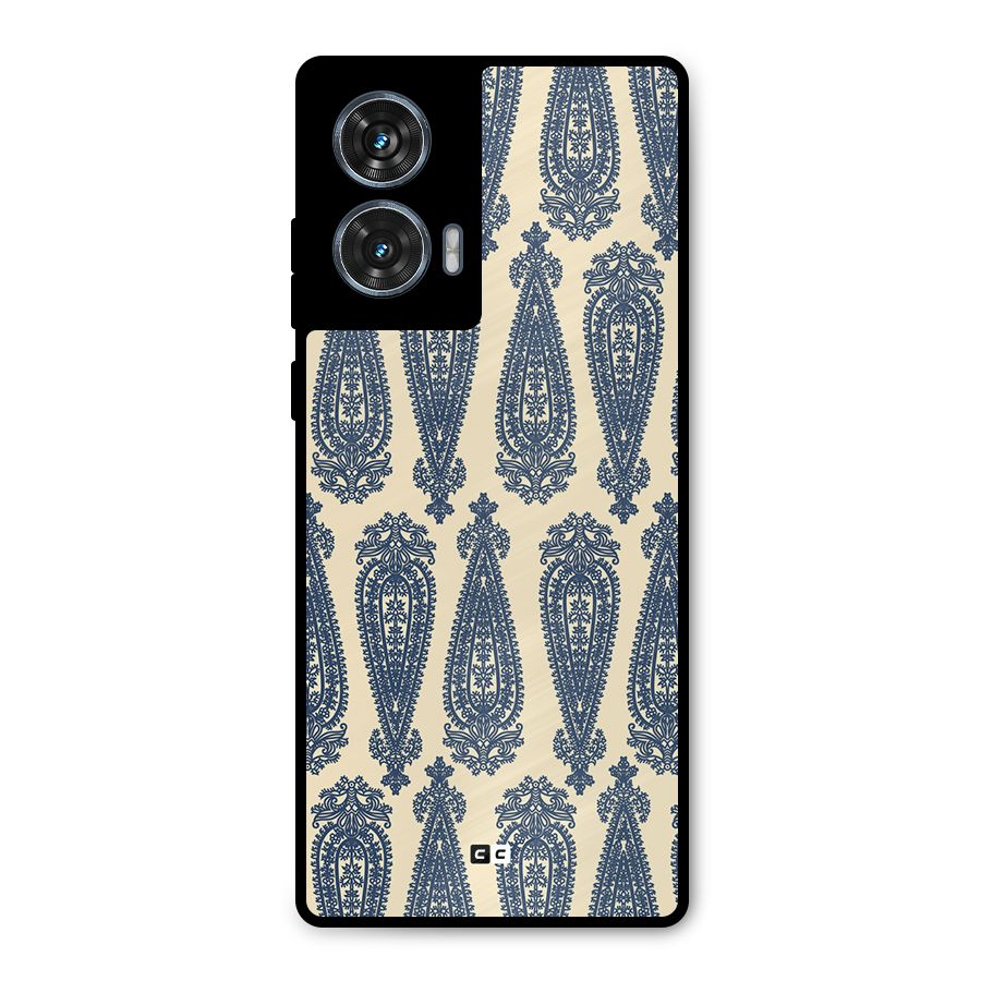 Kalamkari Design Metal Back Case for Motorola G96