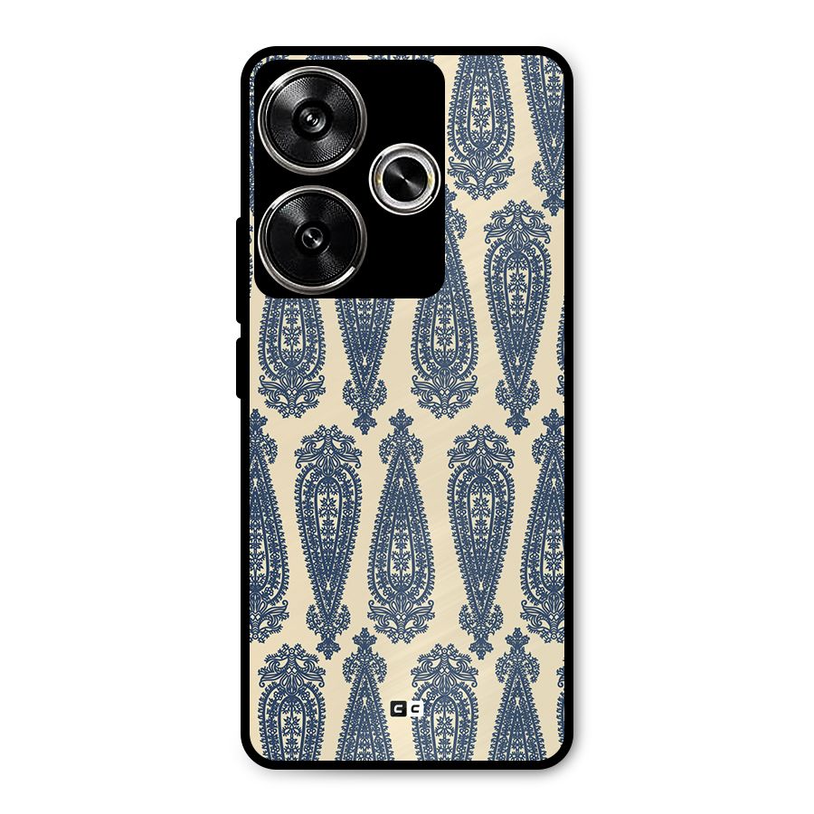 Kalamkari Design Metal Back Case for Poco F6