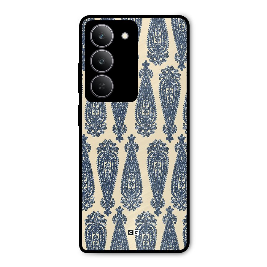 Kalamkari Design Metal Back Case for Realme 14x