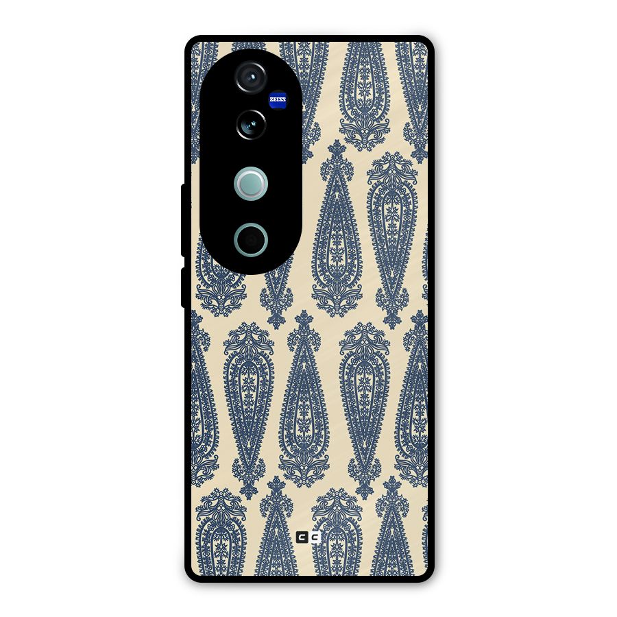 Kalamkari Design Metal Back Case for Vivo V40 Pro