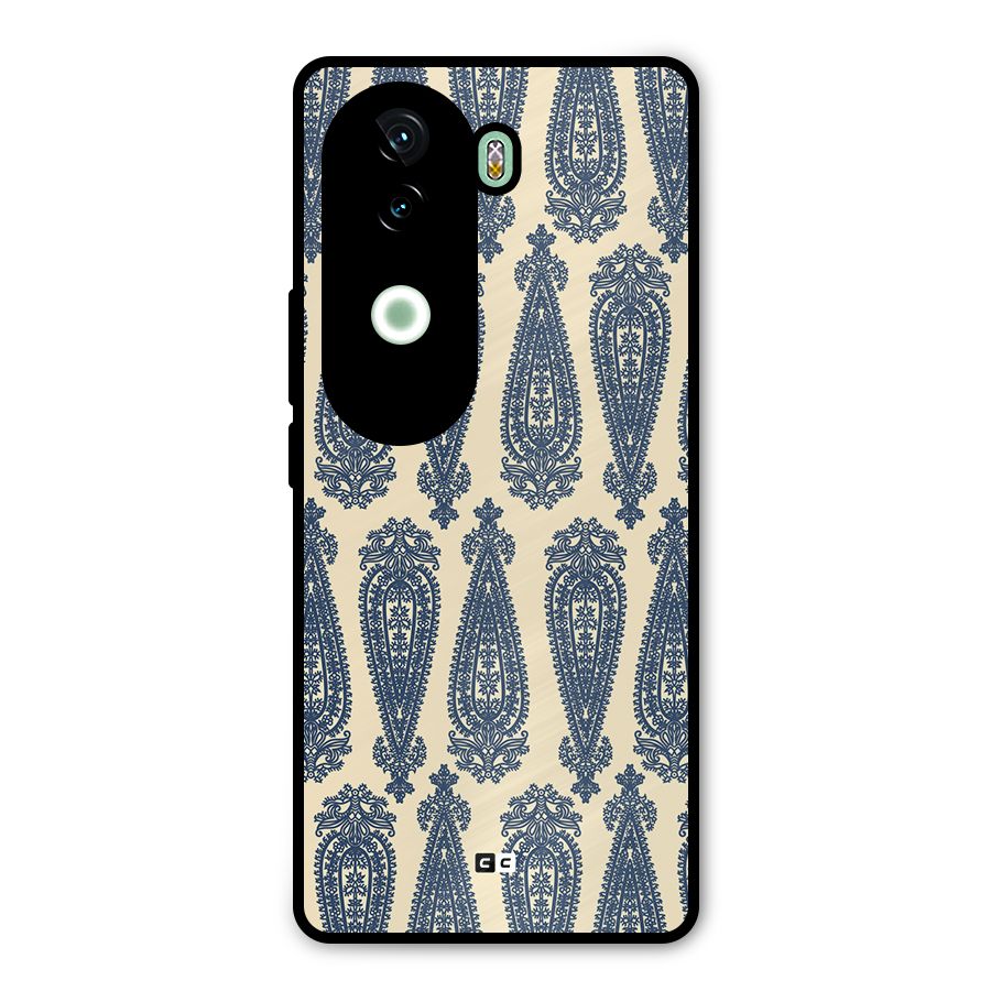 Kalamkari Design Metal Back Case for Vivo V40e