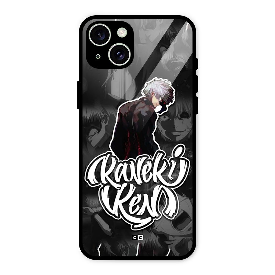 Kaneki Ken Manga Art Glass Back Case for iPhone 15 Plus