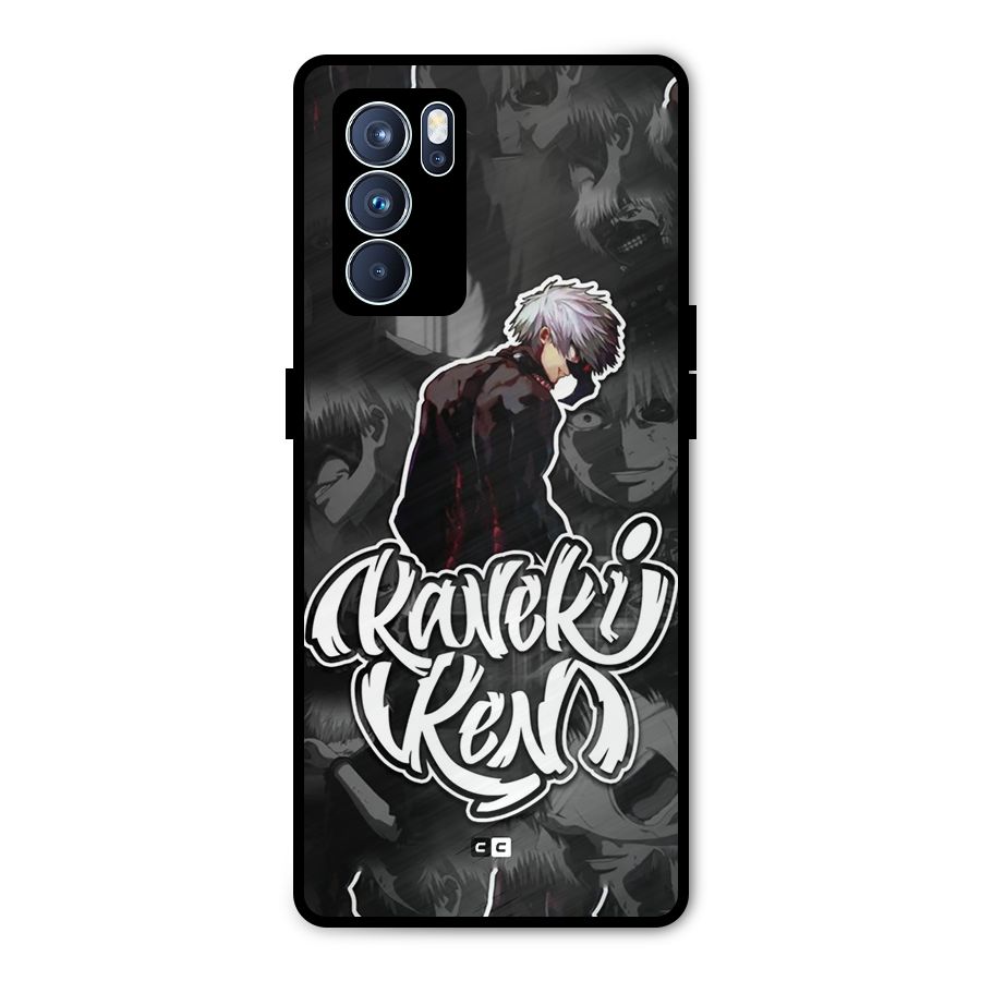 Kaneki Ken Manga Art Metal Back Case for Oppo Reno6 Pro 5G