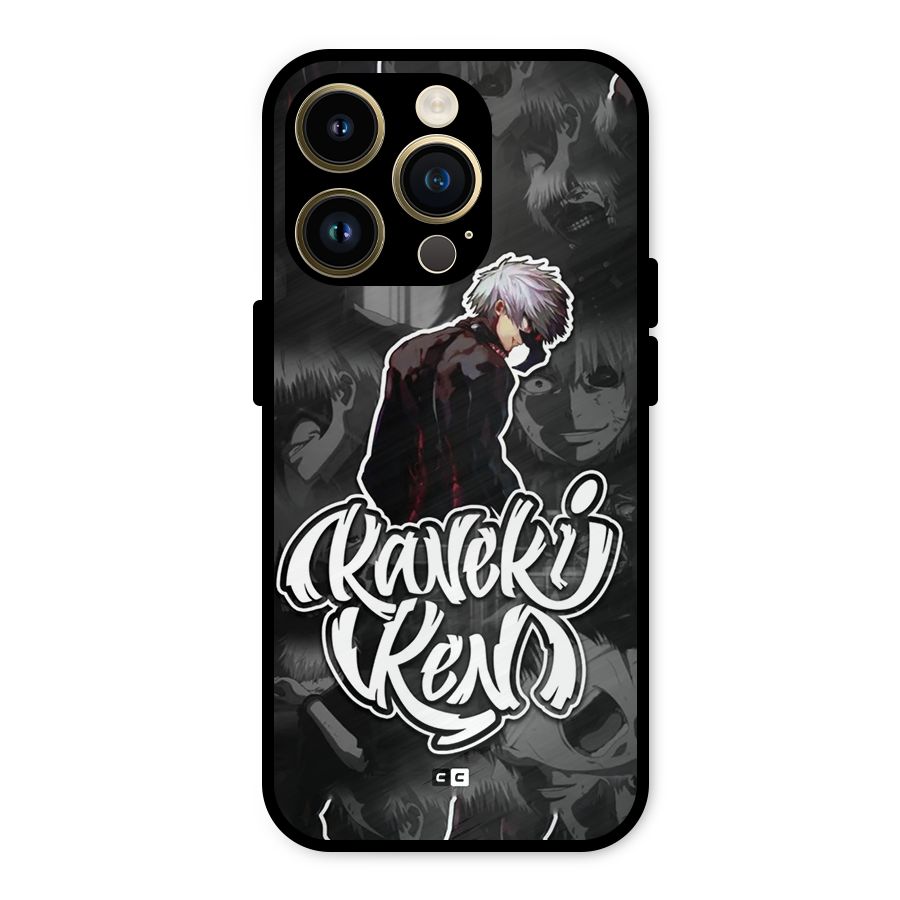 Kaneki Ken Manga Art Metal Back Case for iPhone 14 Pro