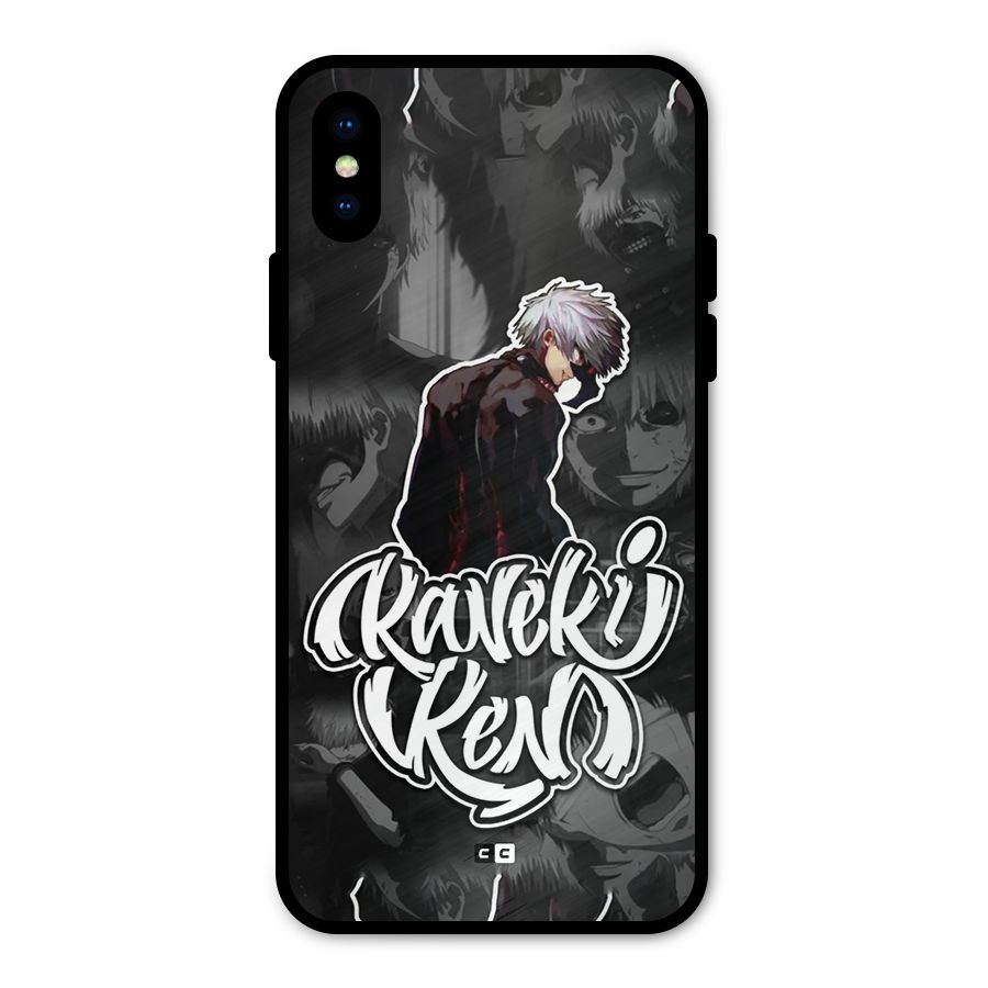 Kaneki Ken Manga Art Metal Back Case for iPhone XS
