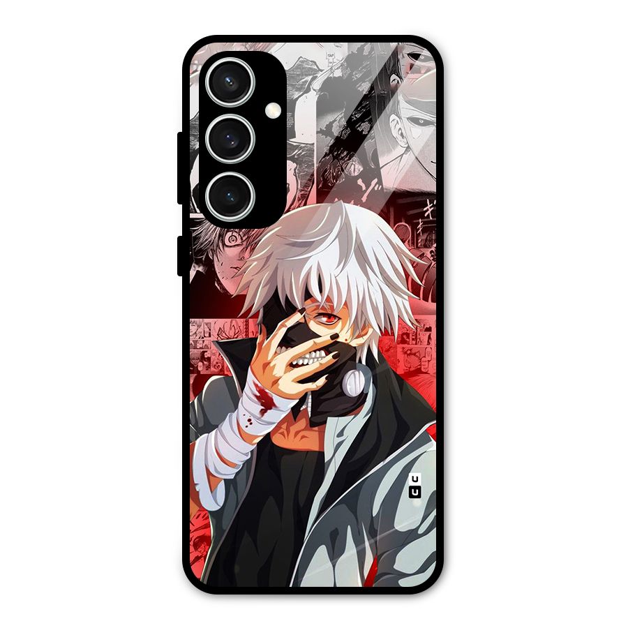 Kaneki Ken Manga Style Glass Back Case for Galaxy S23 FE