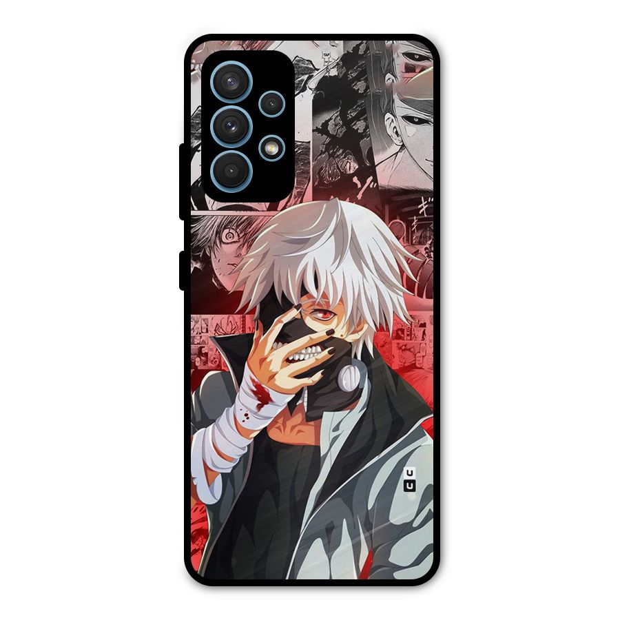 Kaneki Ken Manga Style Metal Back Case for Galaxy A32