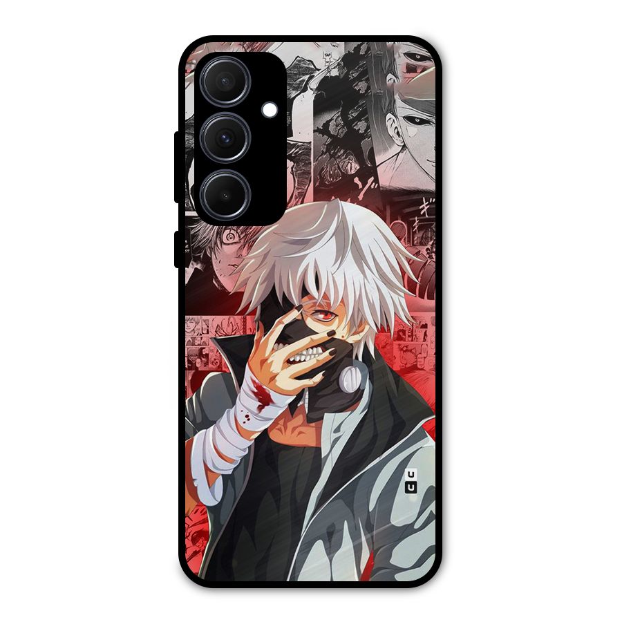 Kaneki Ken Manga Style Metal Back Case for Galaxy A35