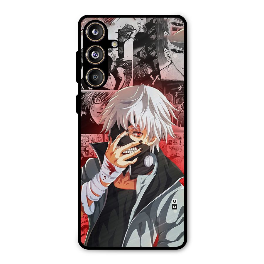 Kaneki Ken Manga Style Metal Back Case for Galaxy F55