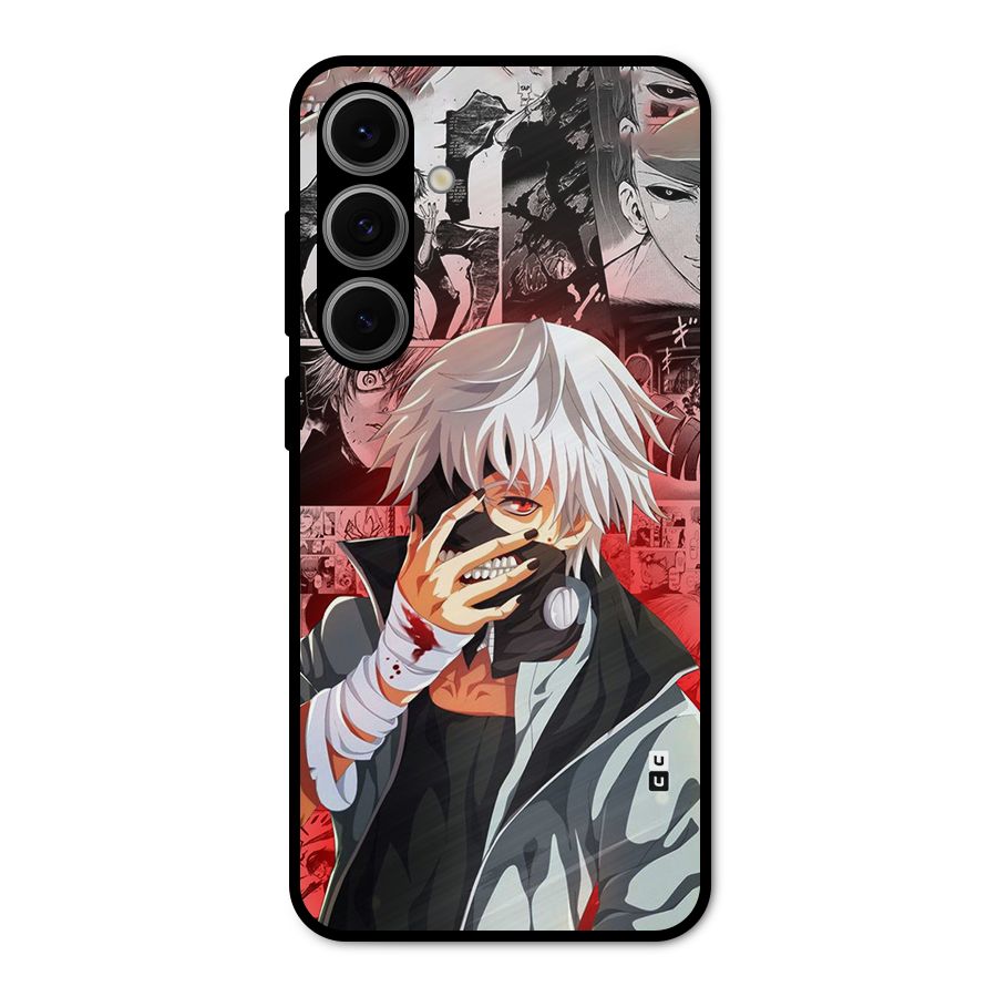 Kaneki Ken Manga Style Metal Back Case for Galaxy S24 FE