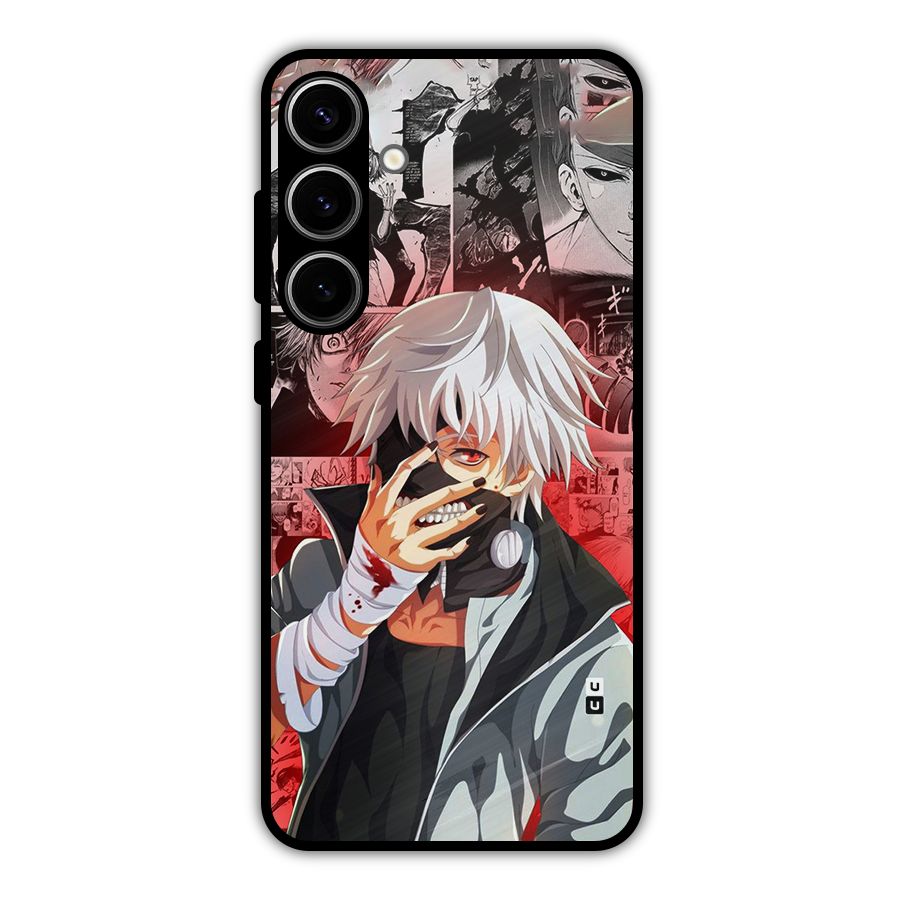 Kaneki Ken Manga Style Metal Back Case for Galaxy S24 Plus