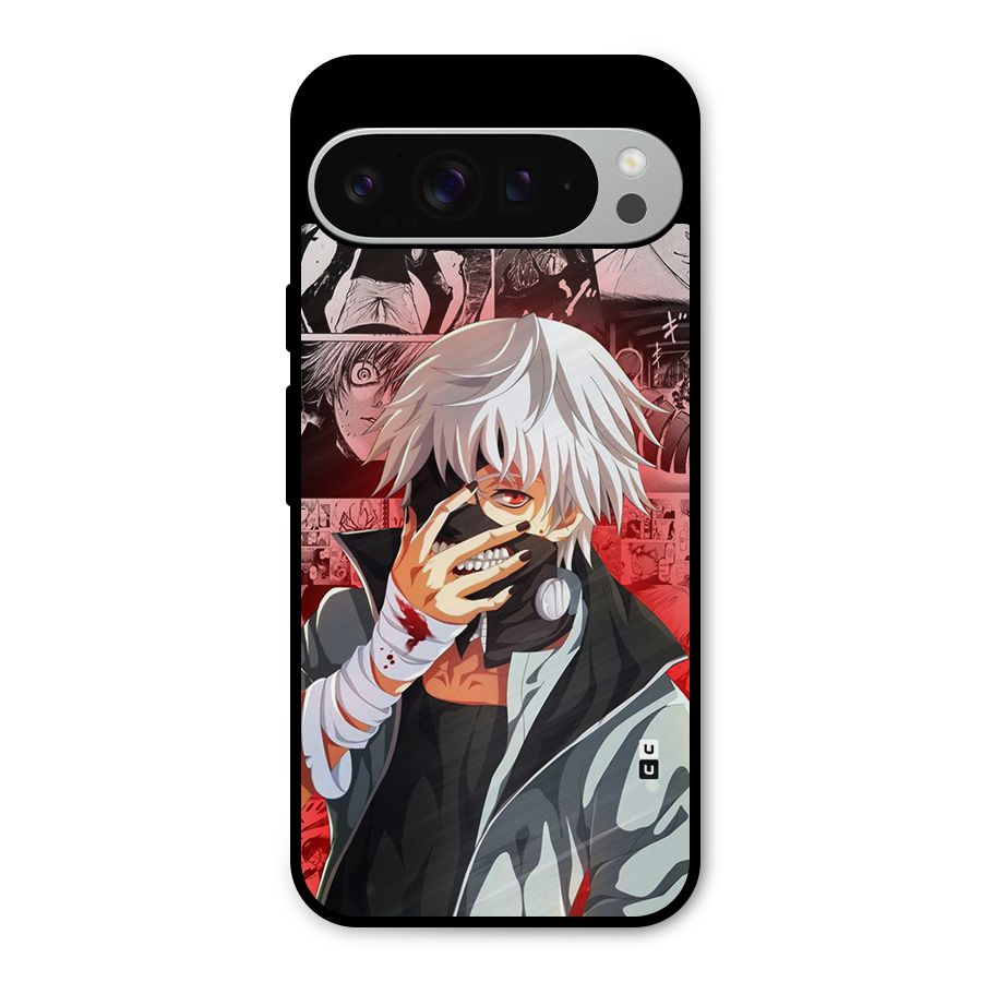 Kaneki Ken Manga Style Metal Back Case for Google Pixel 9 Pro XL