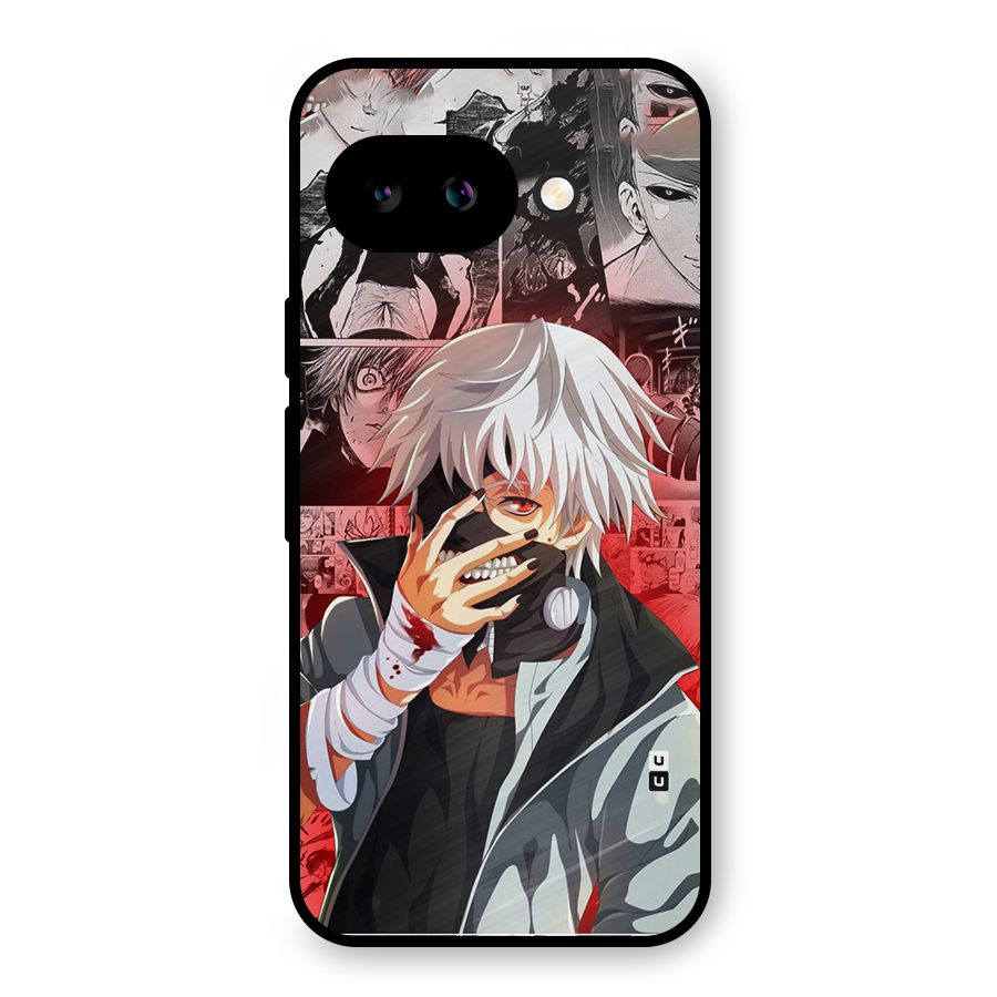 Kaneki Ken Manga Style Metal Back Case for Google Pixel 9a