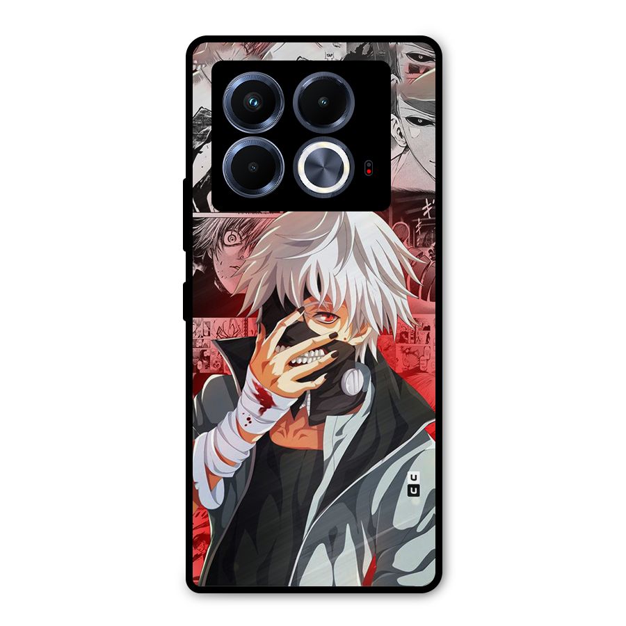 Kaneki Ken Manga Style Metal Back Case for Infinix Note 40 5G