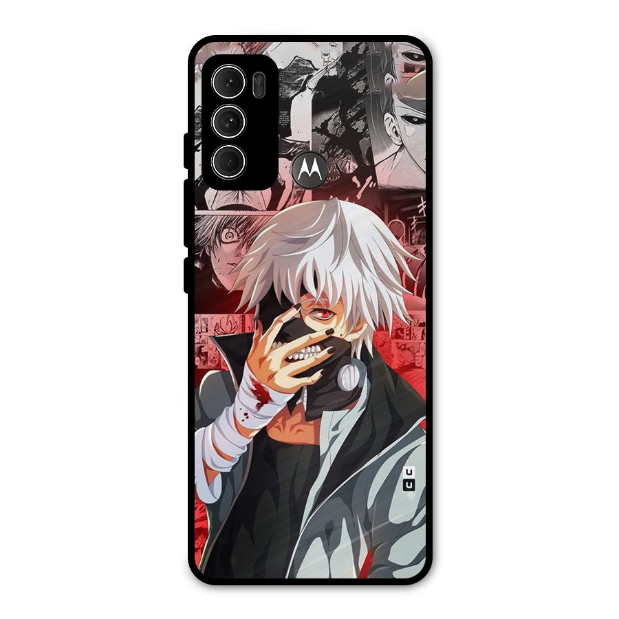 Kaneki Ken Manga Style Metal Back Case for Moto G60