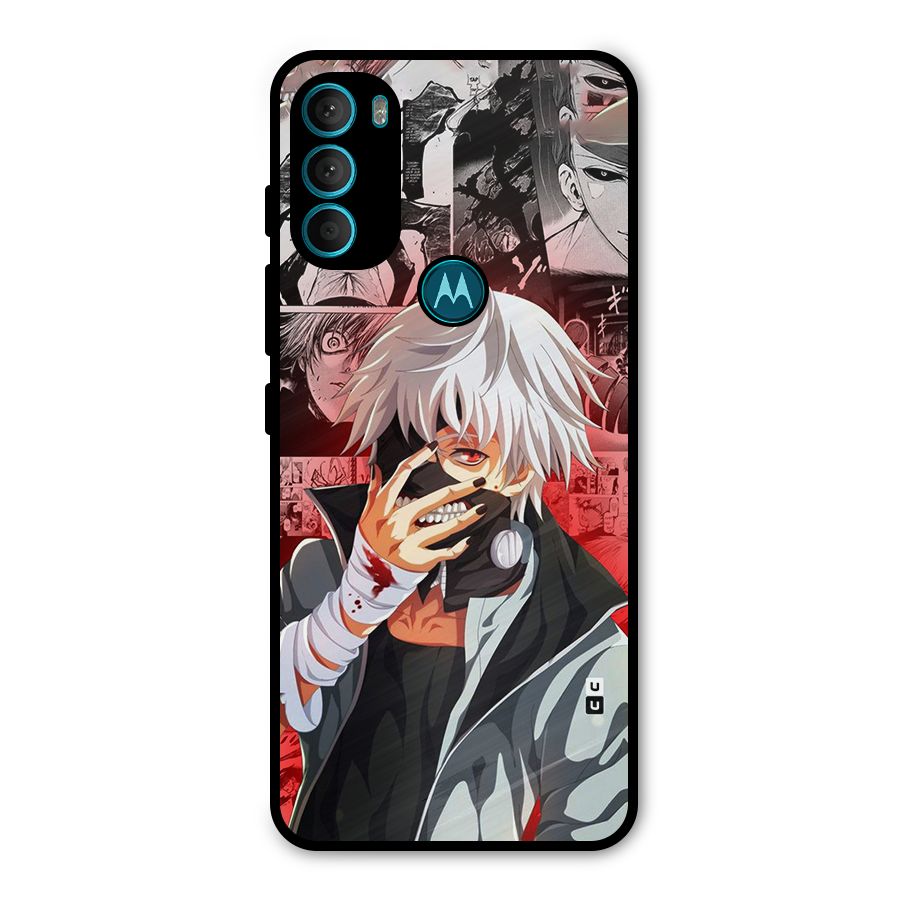 Kaneki Ken Manga Style Metal Back Case for Moto G71 5G