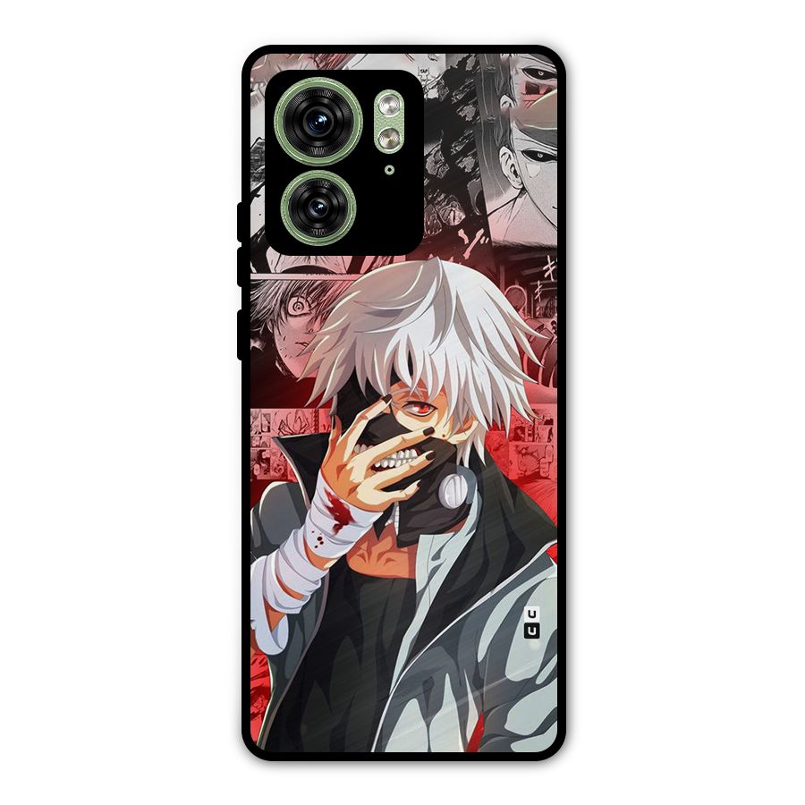 Kaneki Ken Manga Style Metal Back Case for Motorola Edge 40 5G