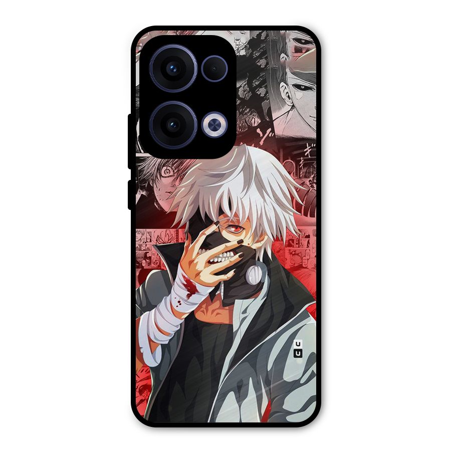 Kaneki Ken Manga Style Metal Back Case for Oppo Reno13