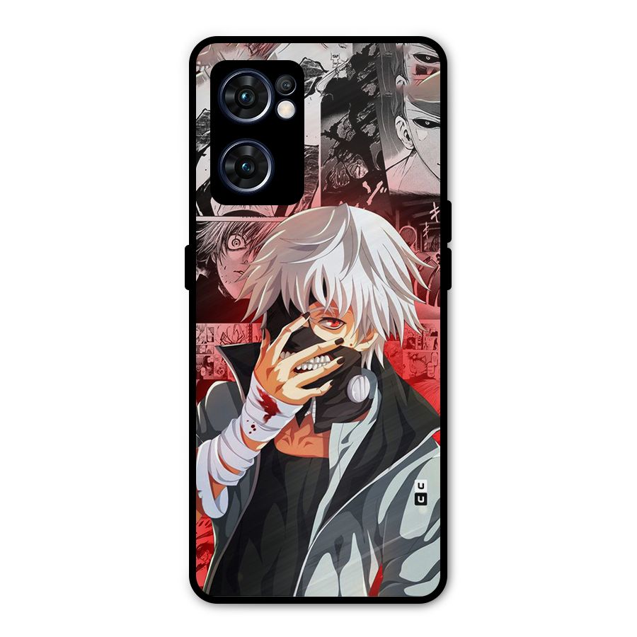 Kaneki Ken Manga Style Metal Back Case for Oppo Reno7 5G