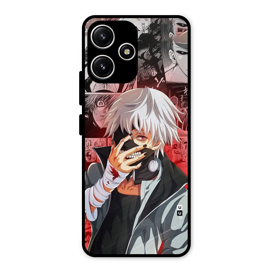 Kaneki Ken Manga Style Metal Back Case for Redmi 12 5G