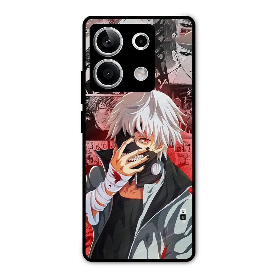 Kaneki Ken Manga Style Metal Back Case for Redmi Note 13 5G
