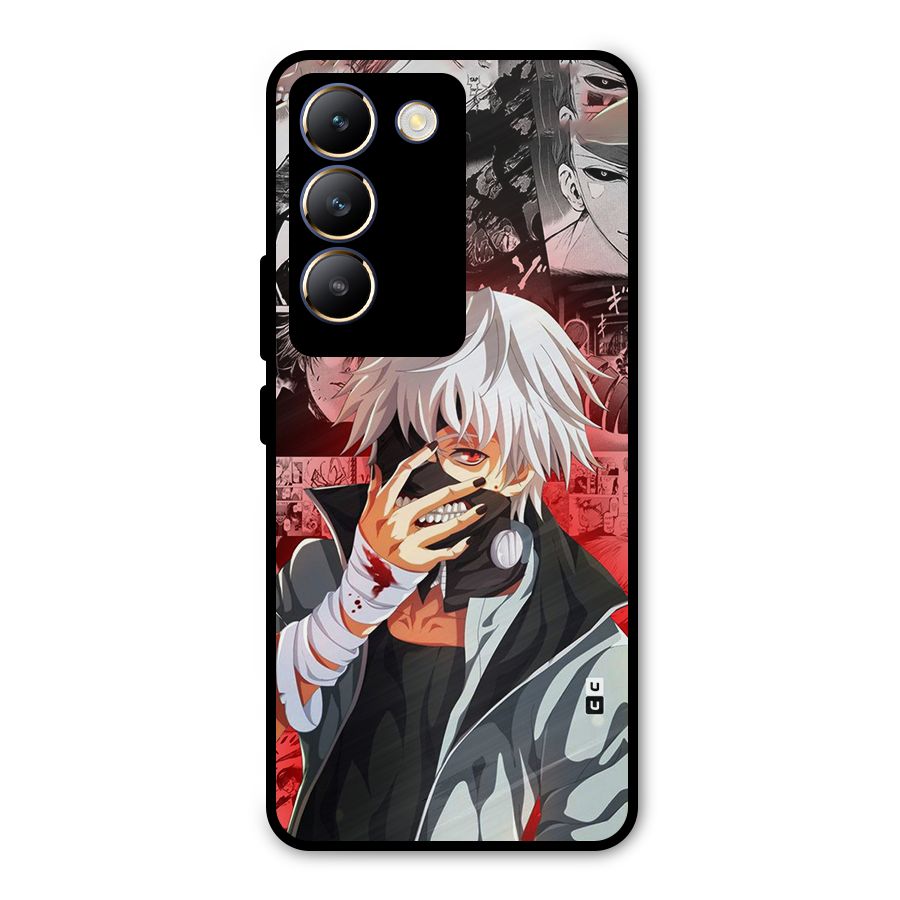Kaneki Ken Manga Style Metal Back Case for Vivo T3 5G