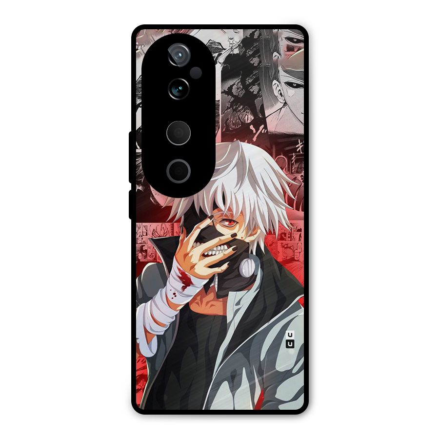 Kaneki Ken Manga Style Metal Back Case for Vivo T3 Ultra