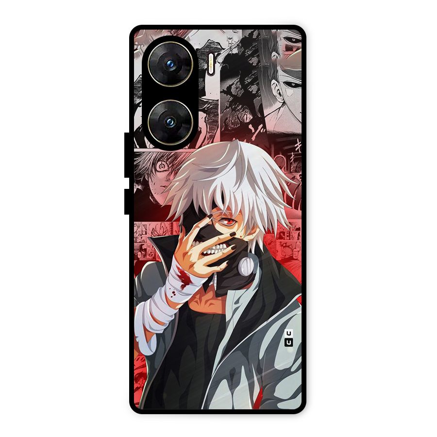 Kaneki Ken Manga Style Metal Back Case for Vivo V29e