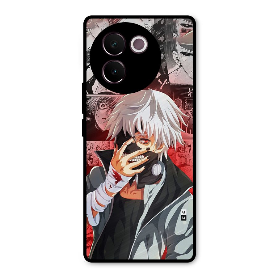 Kaneki Ken Manga Style Metal Back Case for Vivo V30e