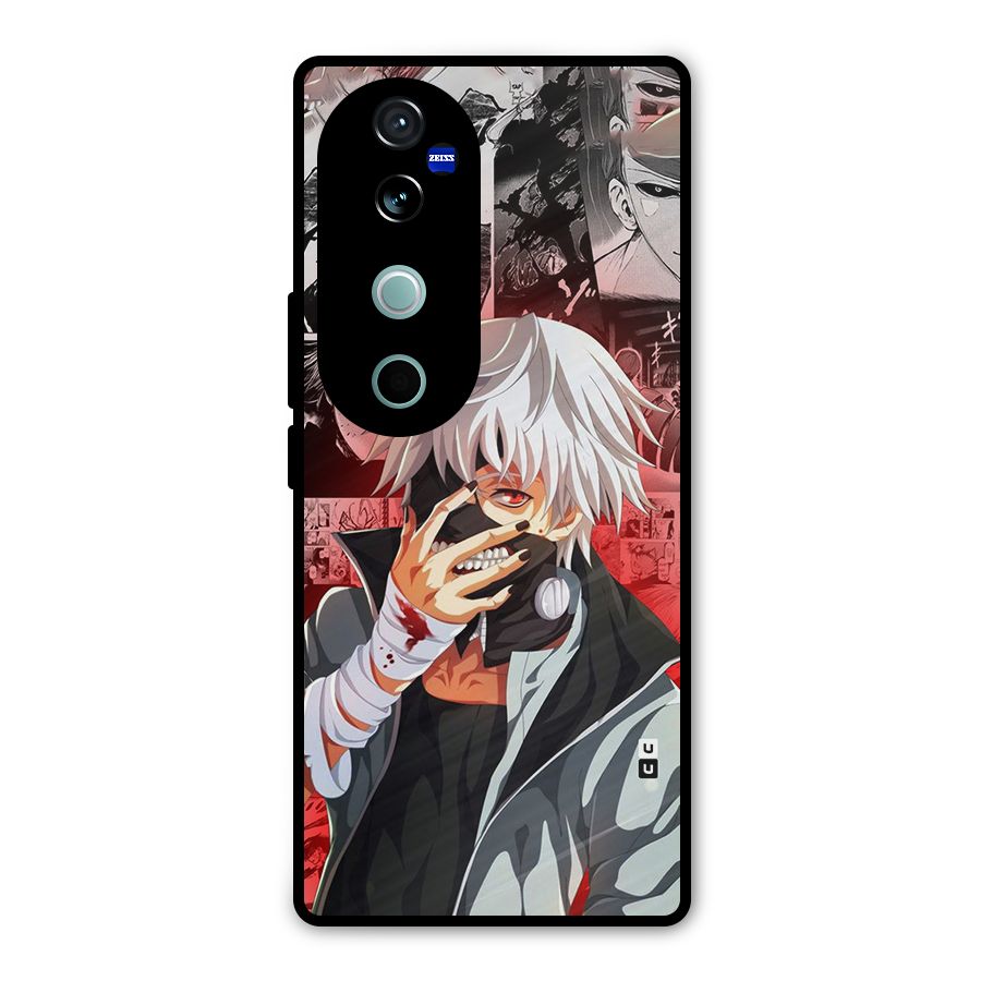 Kaneki Ken Manga Style Metal Back Case for Vivo V40