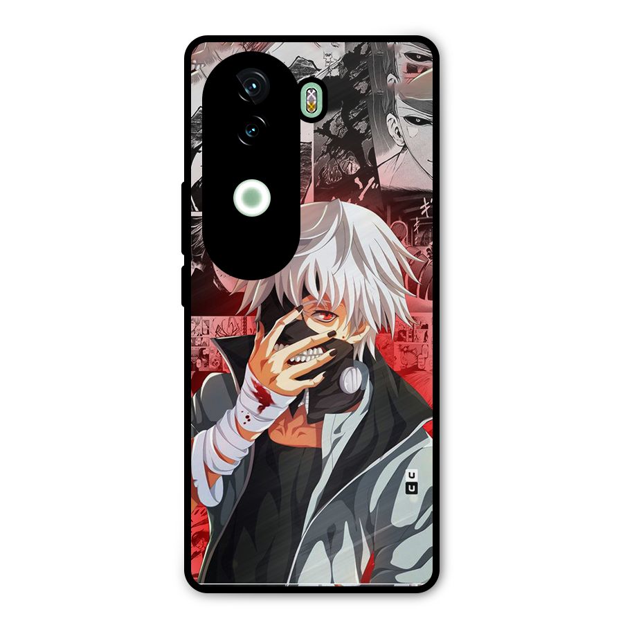 Kaneki Ken Manga Style Metal Back Case for Vivo V40e