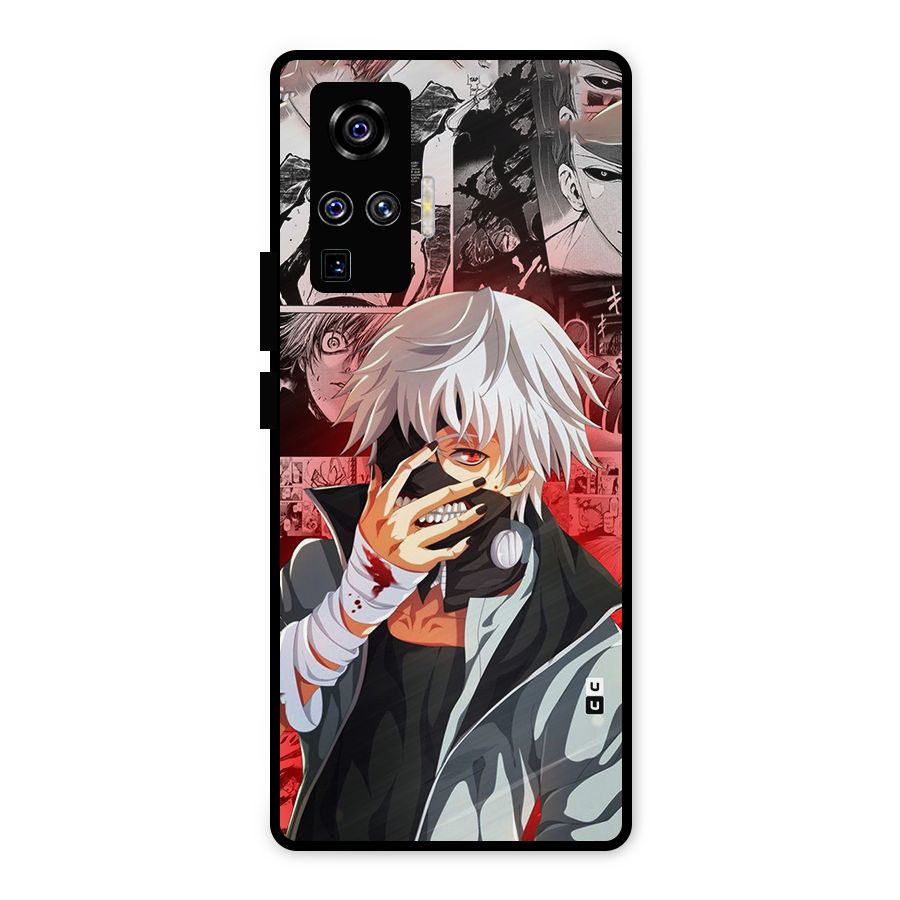 Kaneki Ken Manga Style Metal Back Case for Vivo X50 Pro