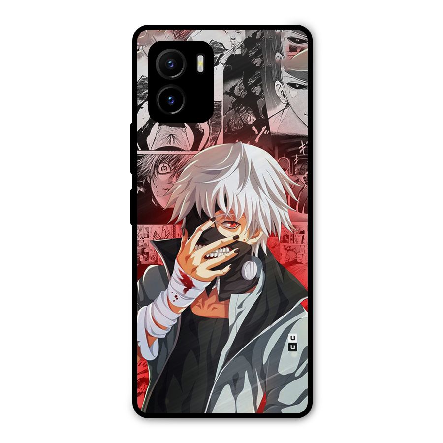 Kaneki Ken Manga Style Metal Back Case for Vivo Y15s