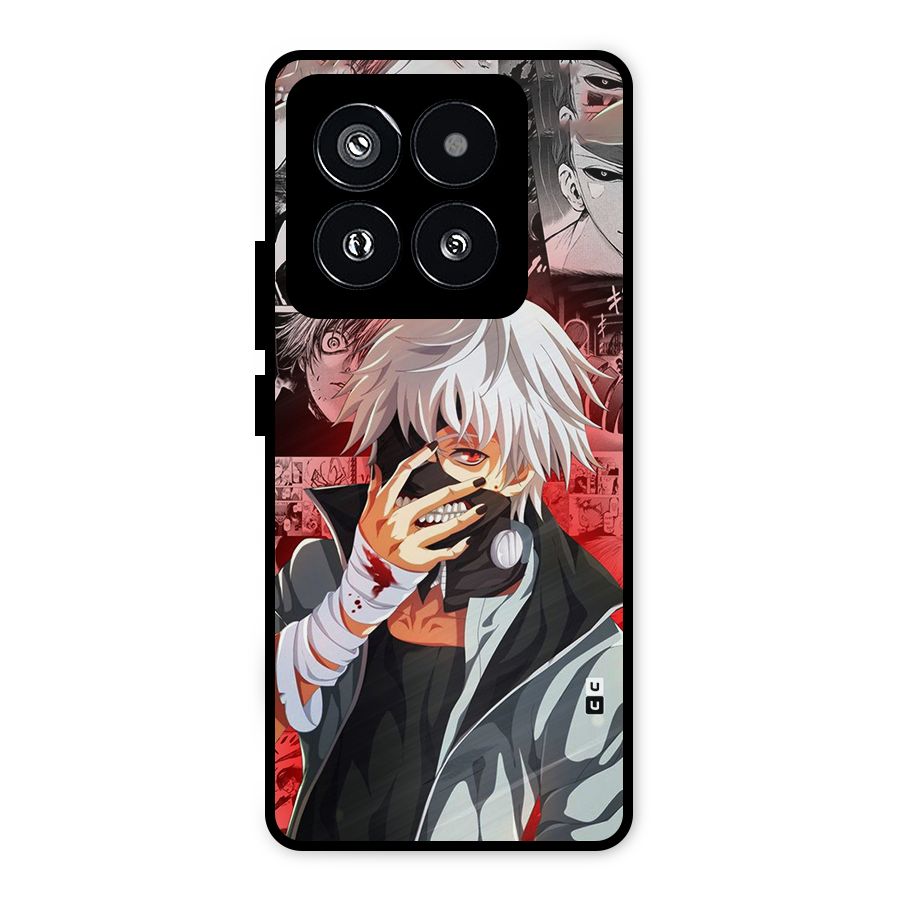 Kaneki Ken Manga Style Metal Back Case for Xiaomi 14 Pro