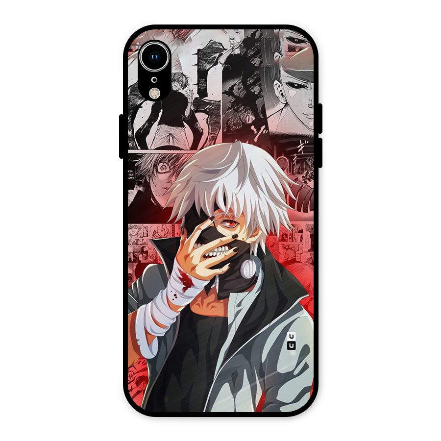 Kaneki Ken Manga Style Metal Back Case for iPhone XR